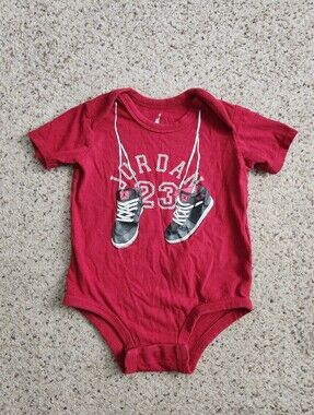 Jordan 23 Red Baby Bodysuit